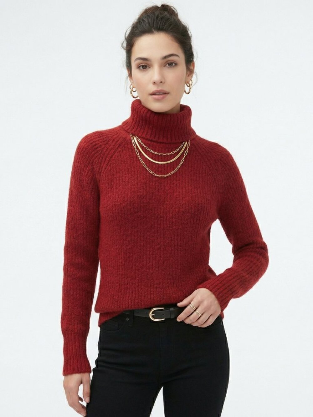 *Aeropostale Red Turtleneck Sweater